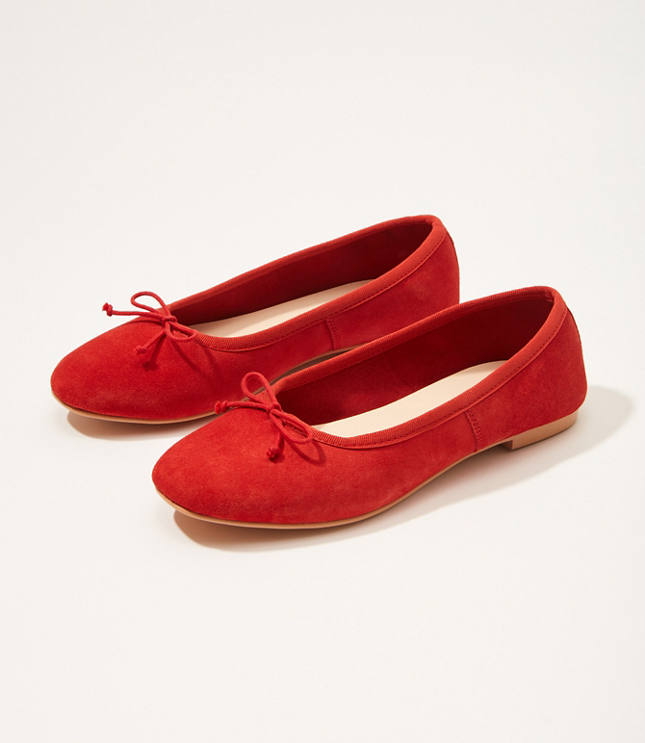 suede ballet flats