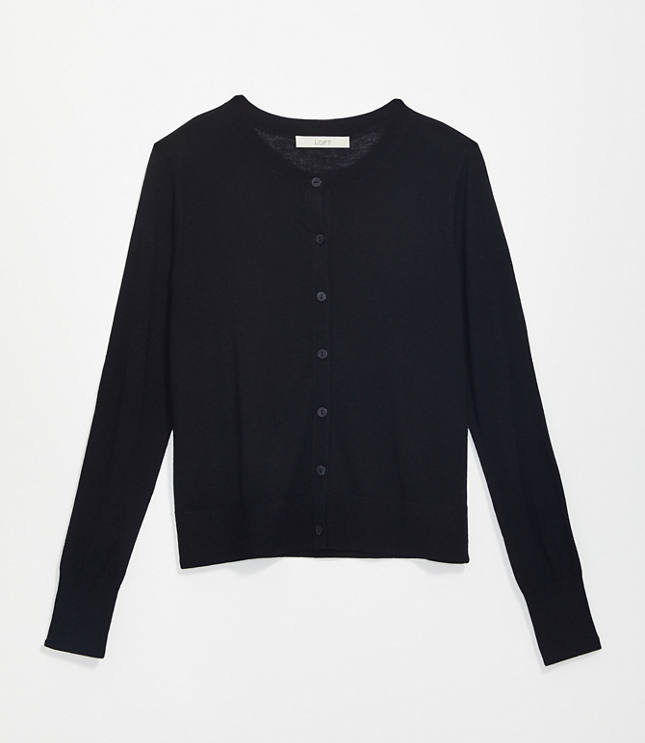 ann taylor black cardigan