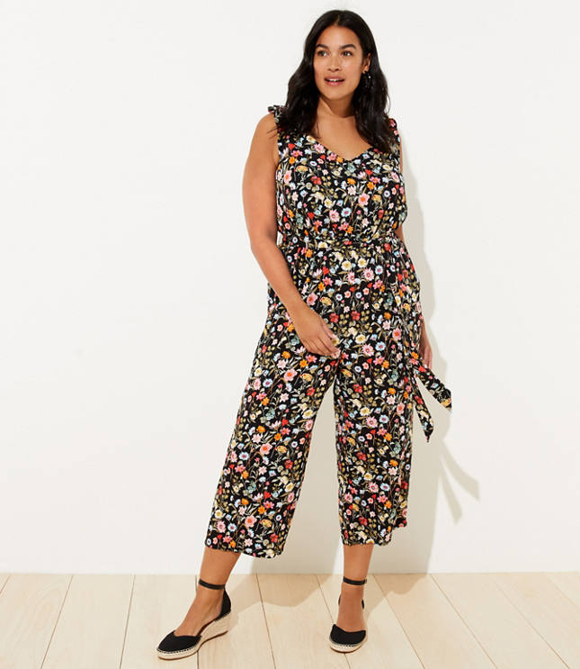 loft floral jumpsuit