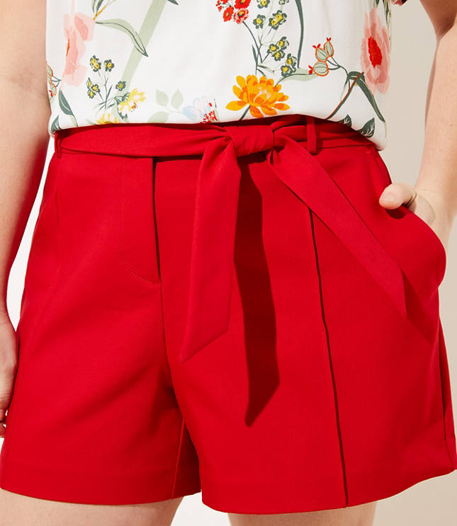 LOFT Plus Tie Waist Shorts