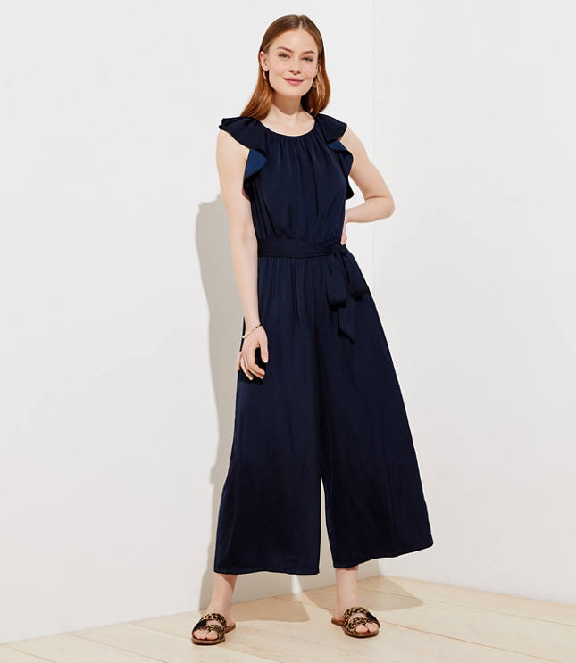 loft navy jumpsuit