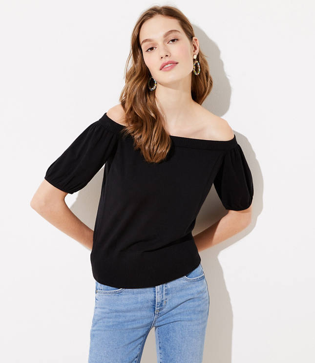 Loft cold shoulder sweater best sale