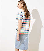 Striped Everyday V-Neck Tee carousel Product Image 3