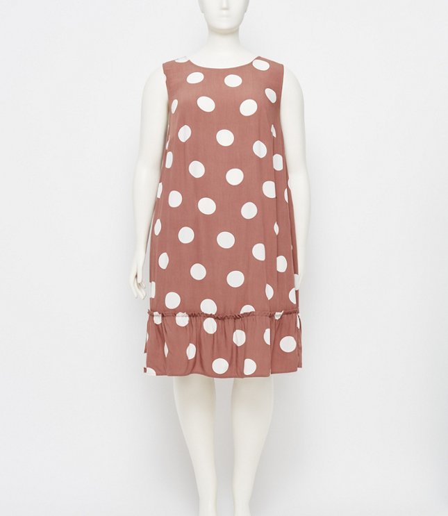 the loft polka dot dress