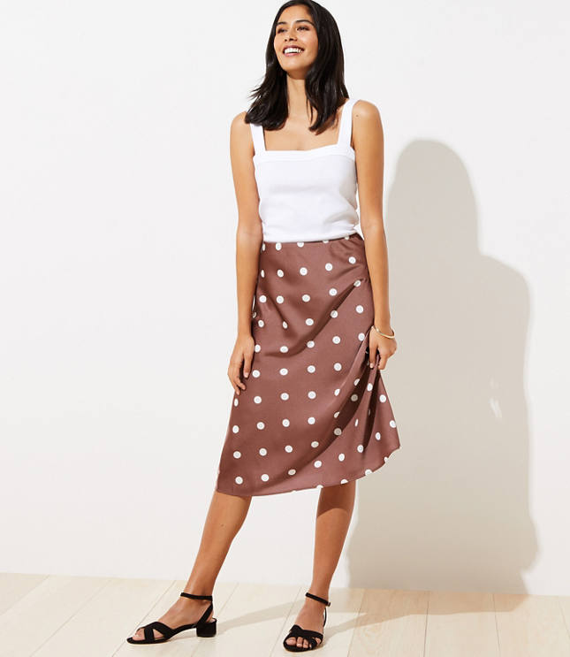 polka dot skirt