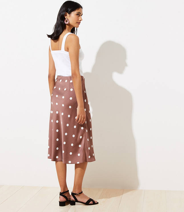 polka dot midi dress petite