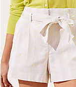 Striped Tie Waist Shorts carousel Product Image 2