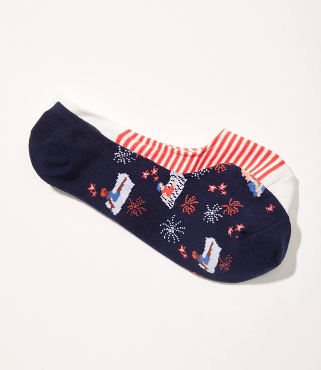 Fourth of July No Show Sock Set