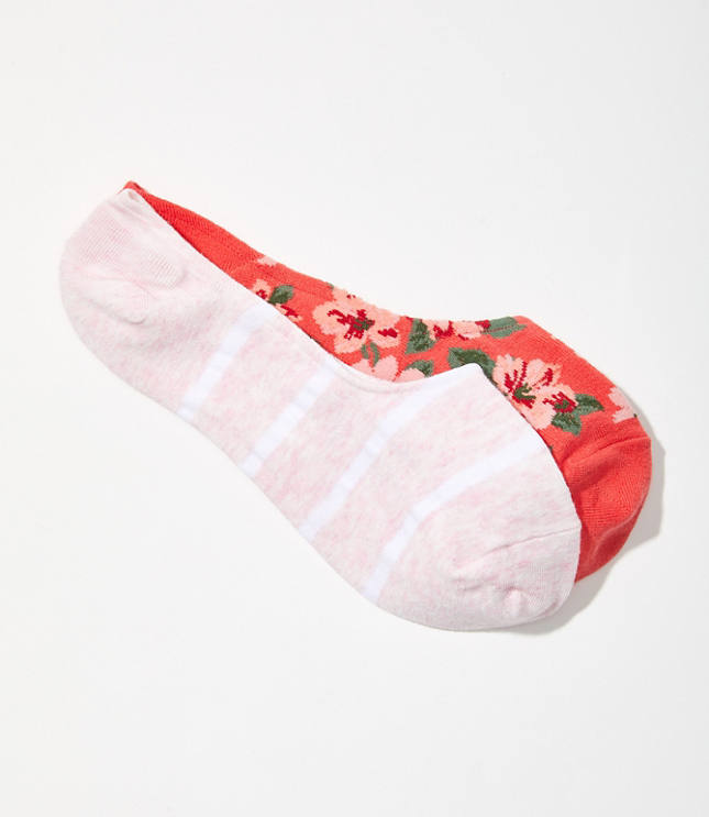 Bouquet Stripe No Show Sock Set