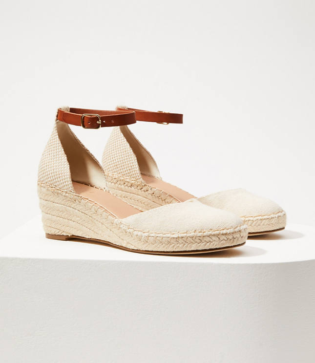 ankle strap espadrille wedges