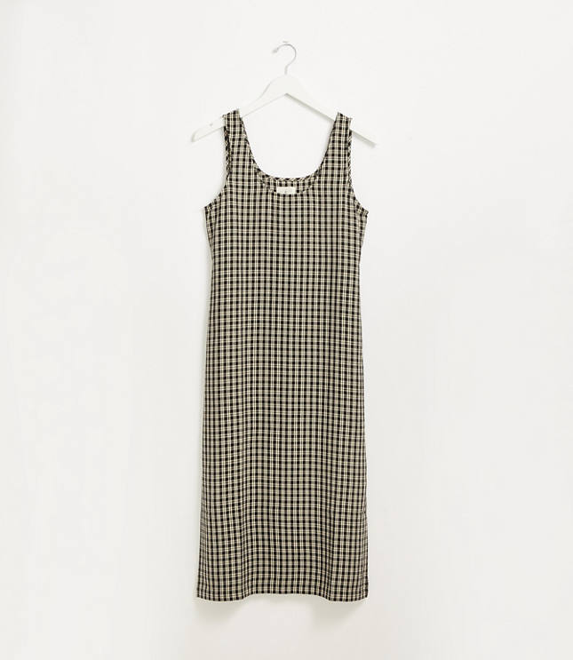 midi tartan dress