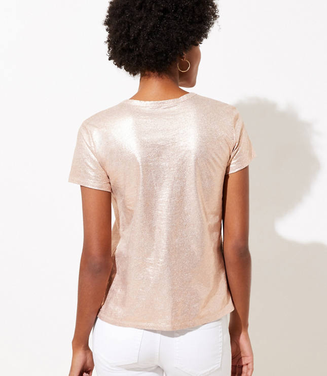 Shimmer Everyday V-Neck Tee