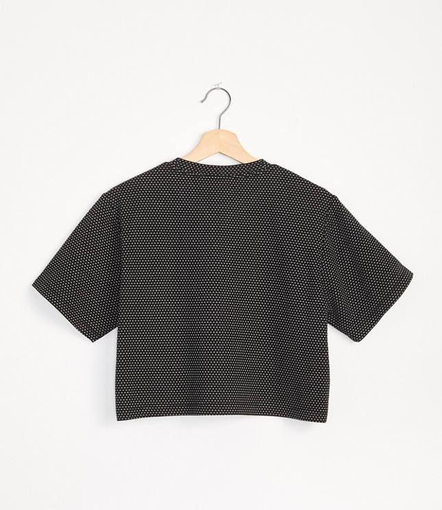 Lou & Grey Pindot Cropped Tee