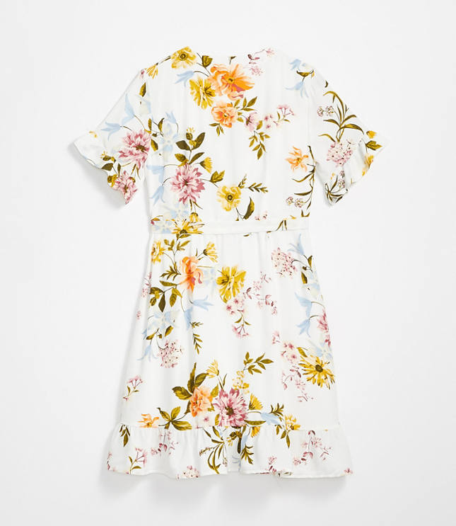 floral wrap dress loft