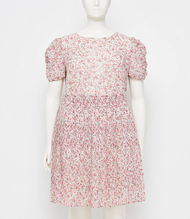 Pleated Midi Dress Loft