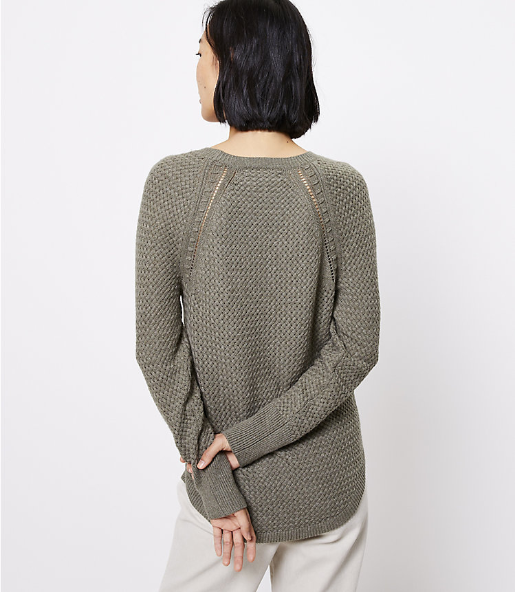 Stitchy Shirttail Sweater image number null