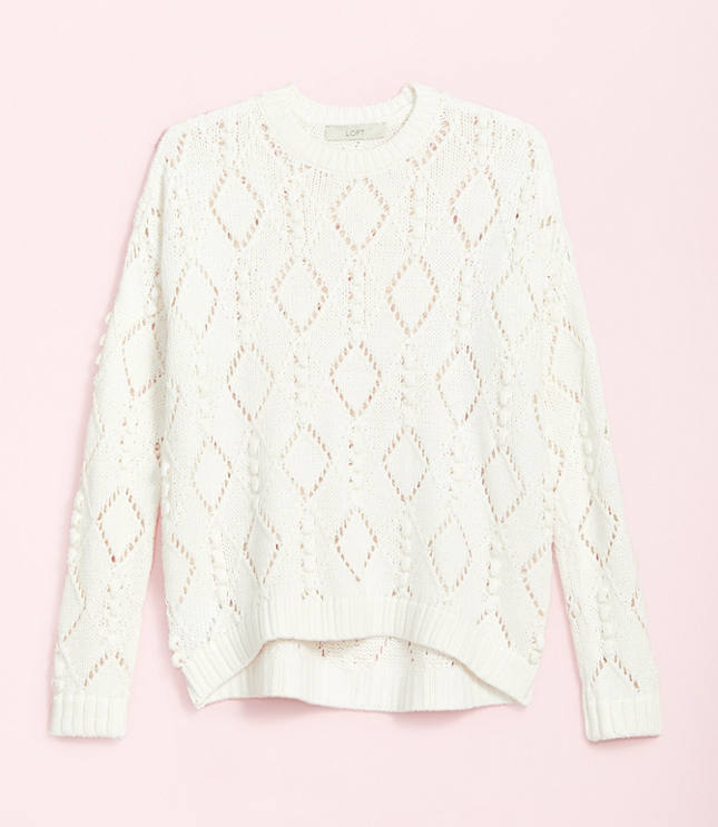 Bobble Drop Shoulder Sweater