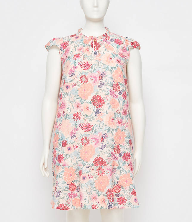 Loft flutter 2025 flounce dress