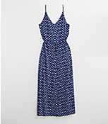 LOFT Plus Batik Strappy Maxi Dress carousel Product Image 1