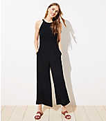 Smocked Halter Jumpsuit carousel Product Image 1