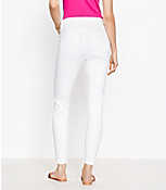 High Rise Skinny Crop Jeans in White carousel Product Image 3