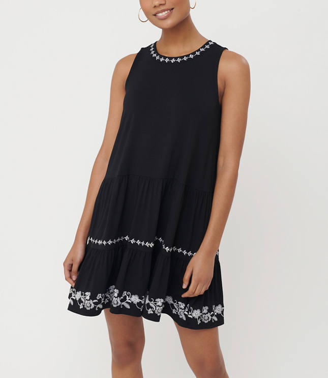 tiered swing dress