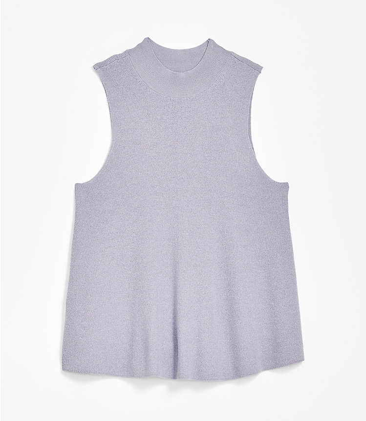 Mock Neck Swing Sweater Tank image number null
