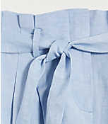 Linen Blend Tie Waist Shorts carousel Product Image 2