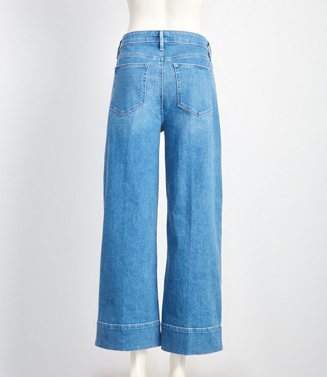 loft wide leg crop jeans