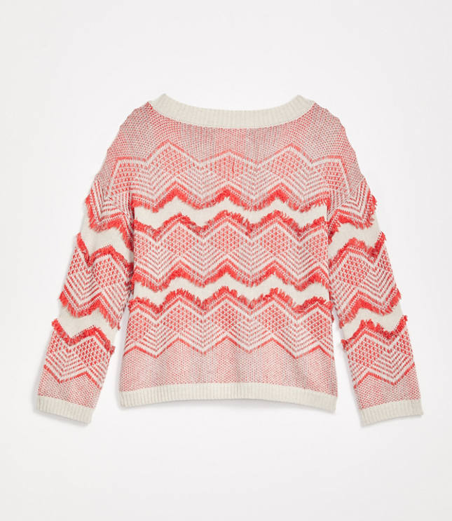 Loft hot sale fringe sweater