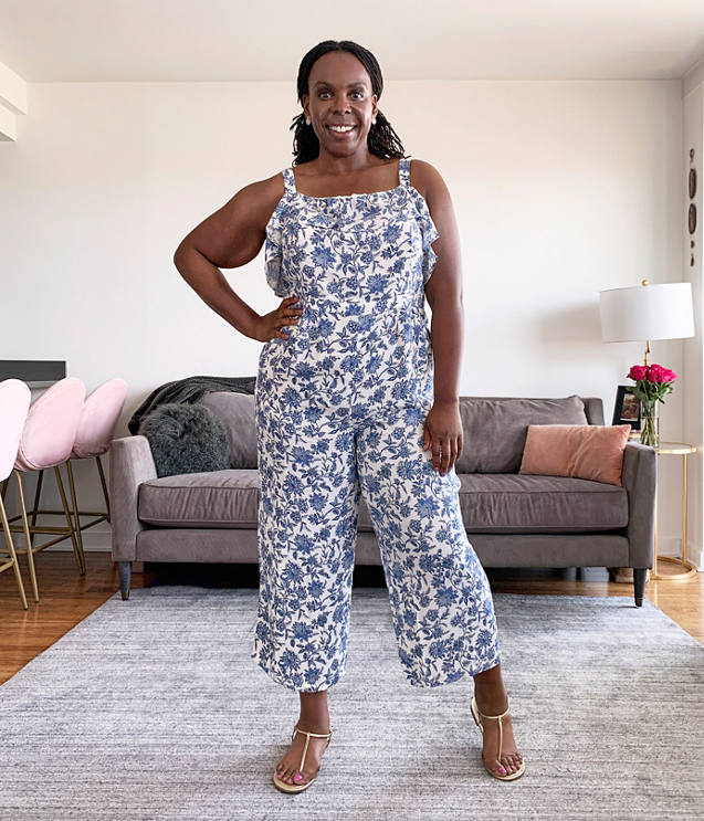 Ruffle jumpsuit plus size online