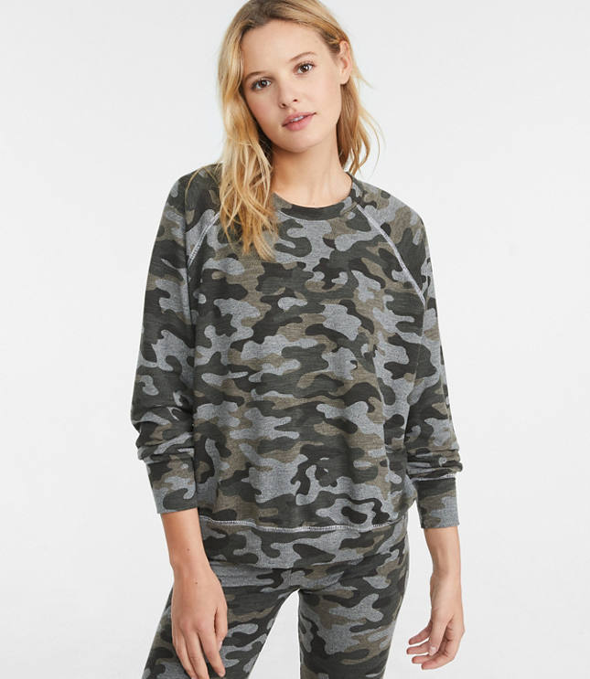 long camo sweater