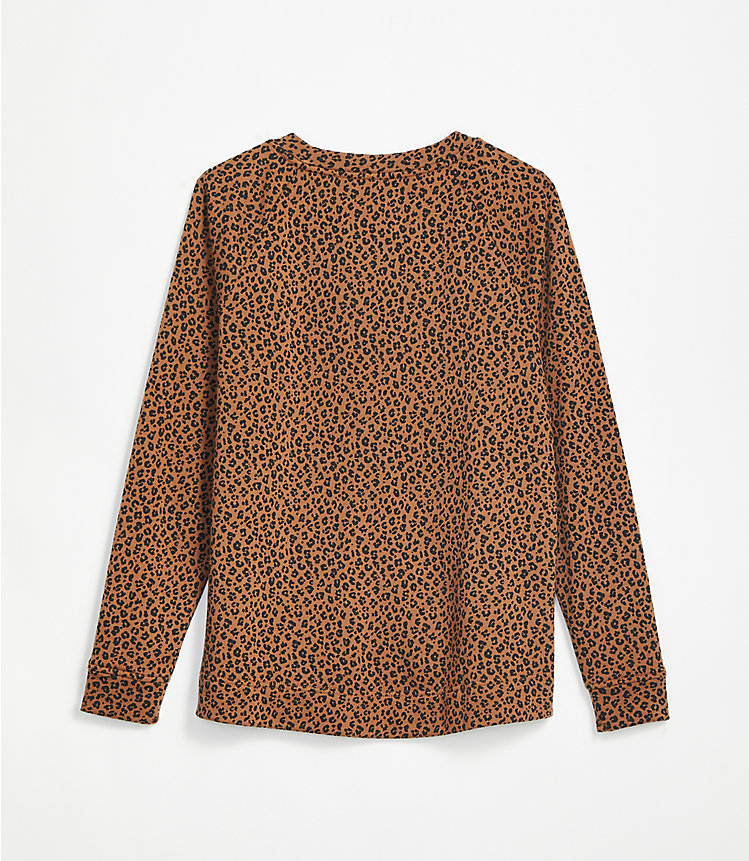 Lou & Grey Leopard Print Terry Sweatshirt image number 2