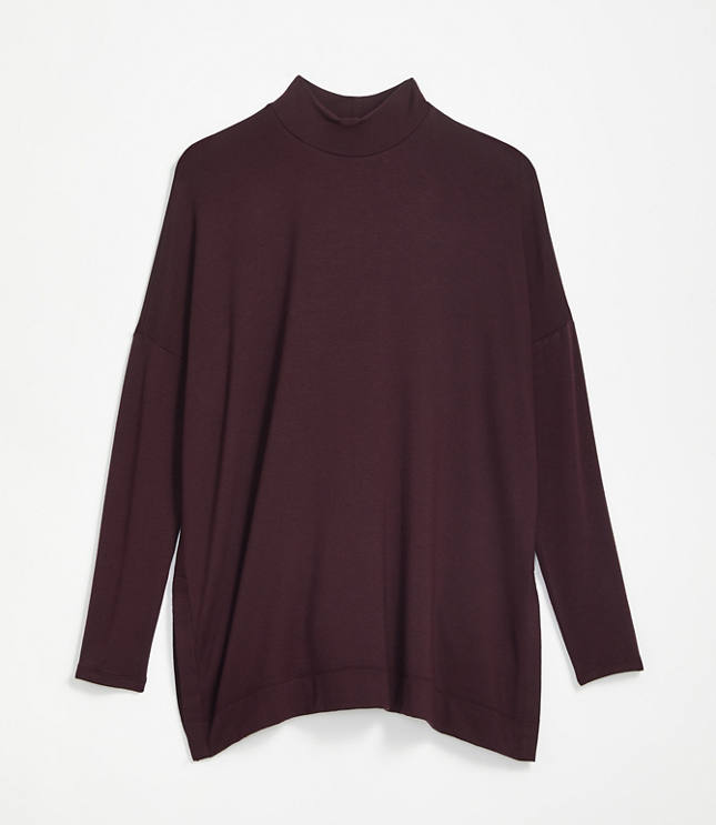 Lou & Grey Signature Softblend Lite Mock Neck Tunic Top