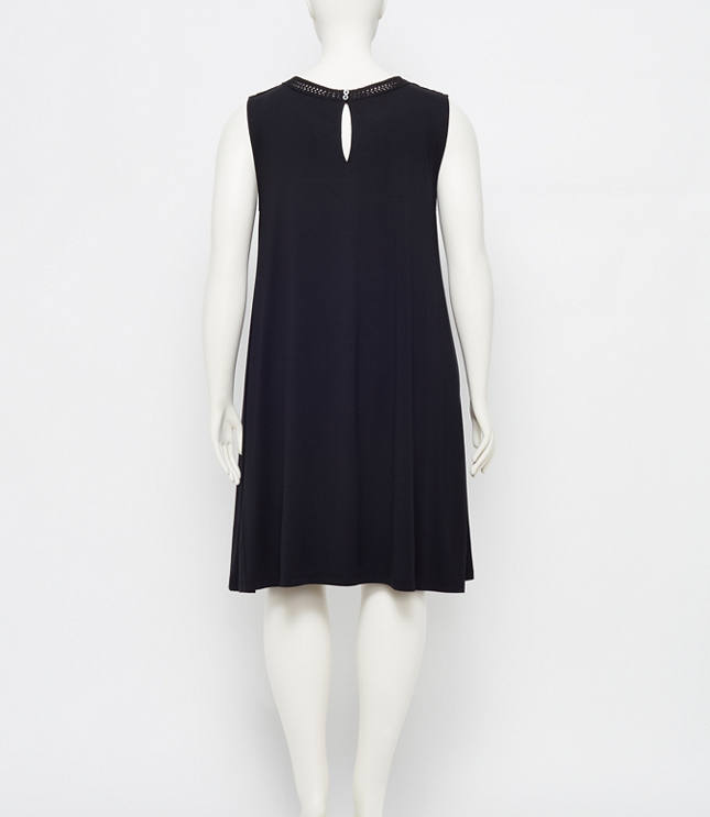 loft black swing dress