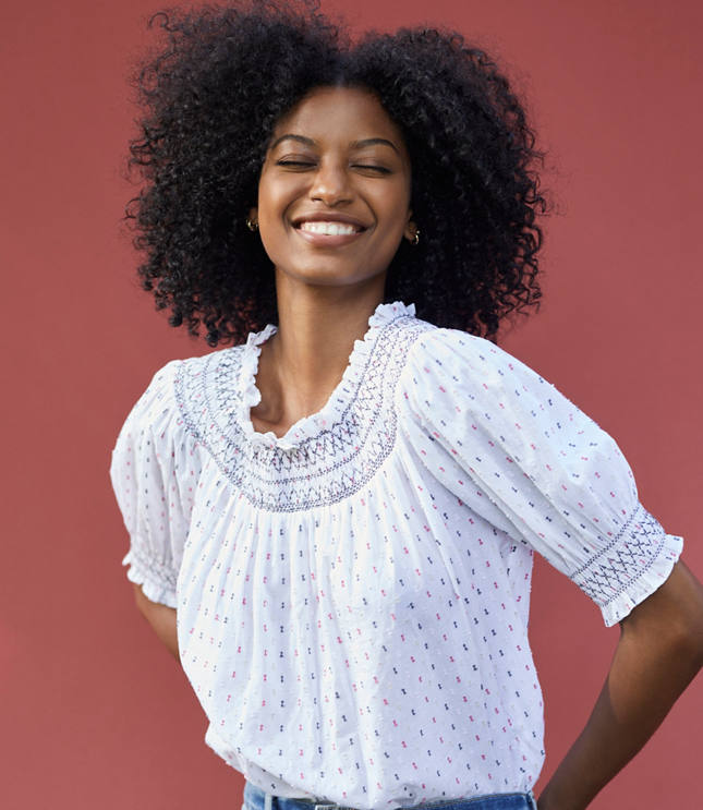 Clip Smocked Top