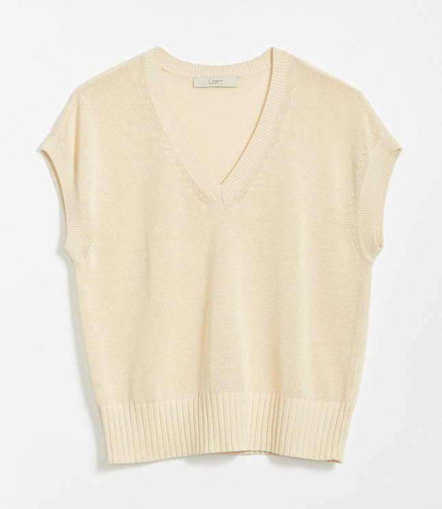 Petite V Neck Sweater Tee