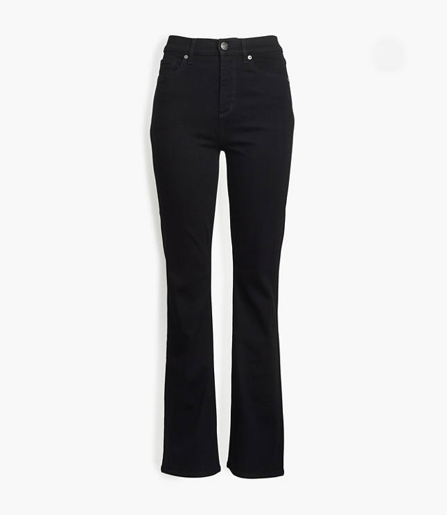 black flare jeans