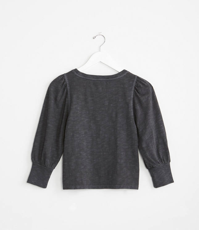 Lou & Grey Cozy Jersey Puff Sleeve Top image number 2