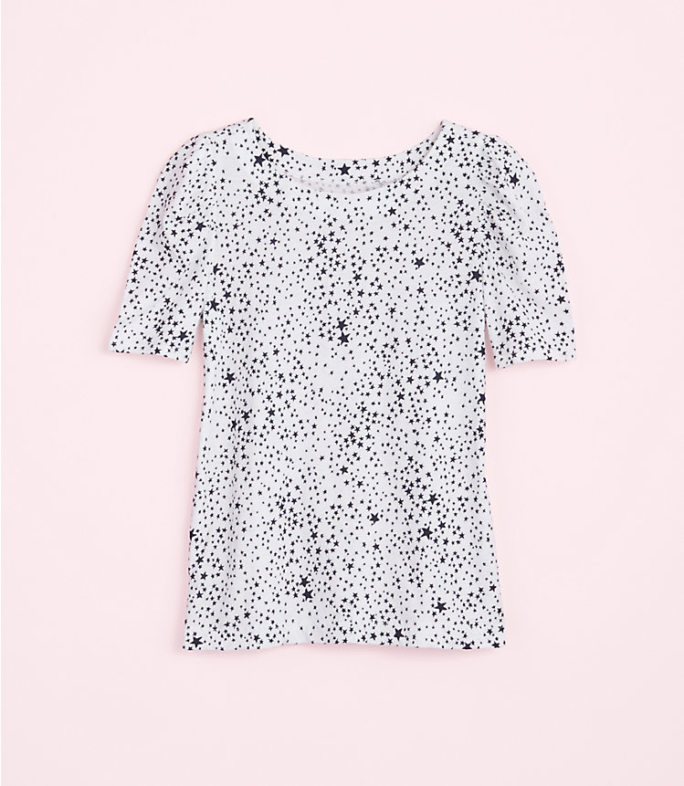 Star Puff Sleeve Statement Tee image number 1