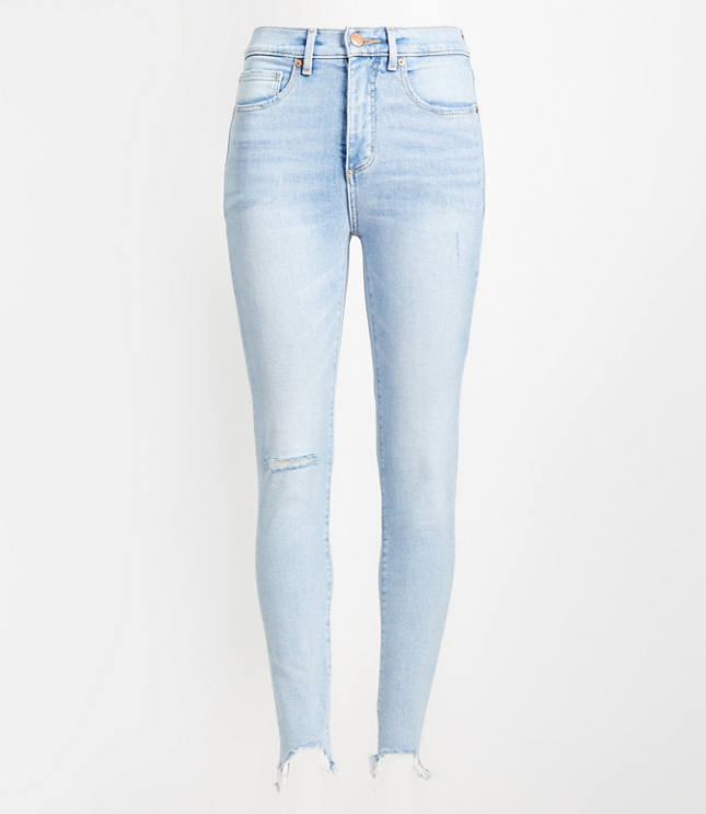 loft high waisted skinny jeans