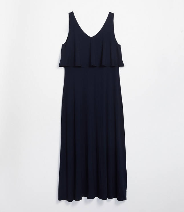 black nursing maxi dress