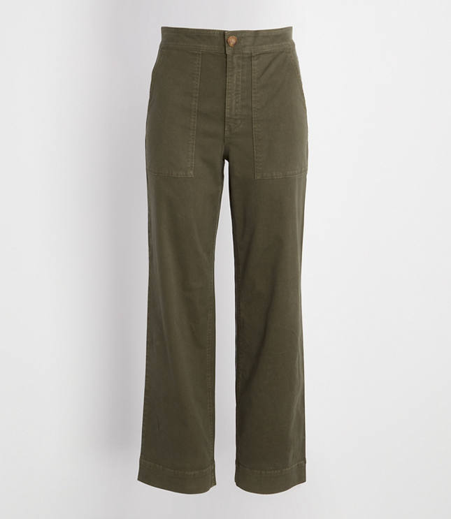 Lou & Grey Brushed Twill Wide Leg Pants