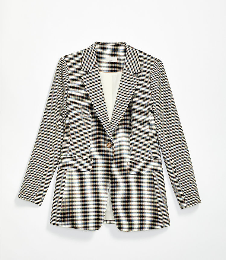 Checked Long Modern Blazer image number 2