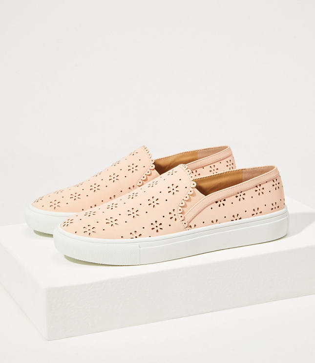 Perforated Slip On Sneakers