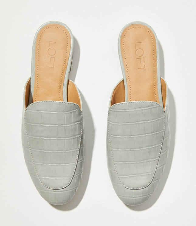 Embossed Loafer Slides