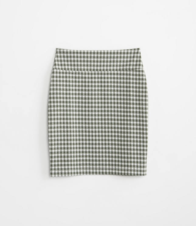 Image of Lou & Grey Lou & Grey Gingham Ponte Mini Skirt