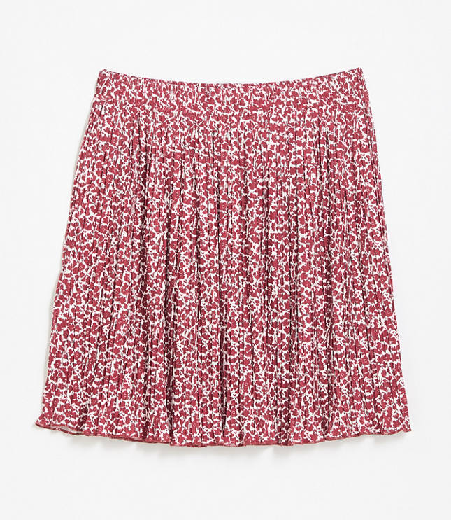 floral pleated skirt outfit