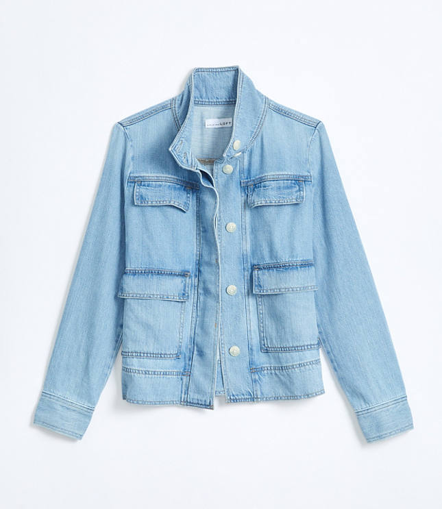 denim utility vest