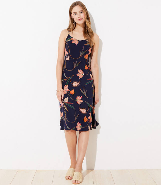 flower midi dress